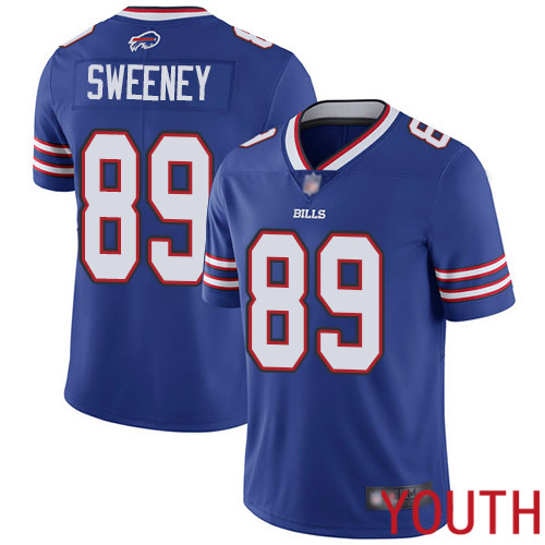 Youth Buffalo Bills 89 Tommy Sweeney Royal Blue Team Color Vapor Untouchable Limited Player NFL Jersey
